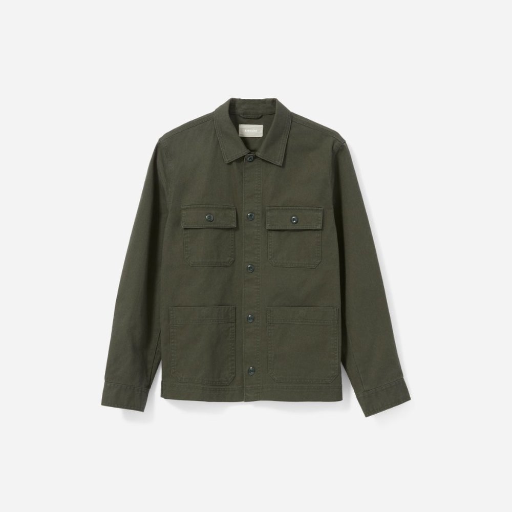 Everlane XS Green Chore Shirt Jacket